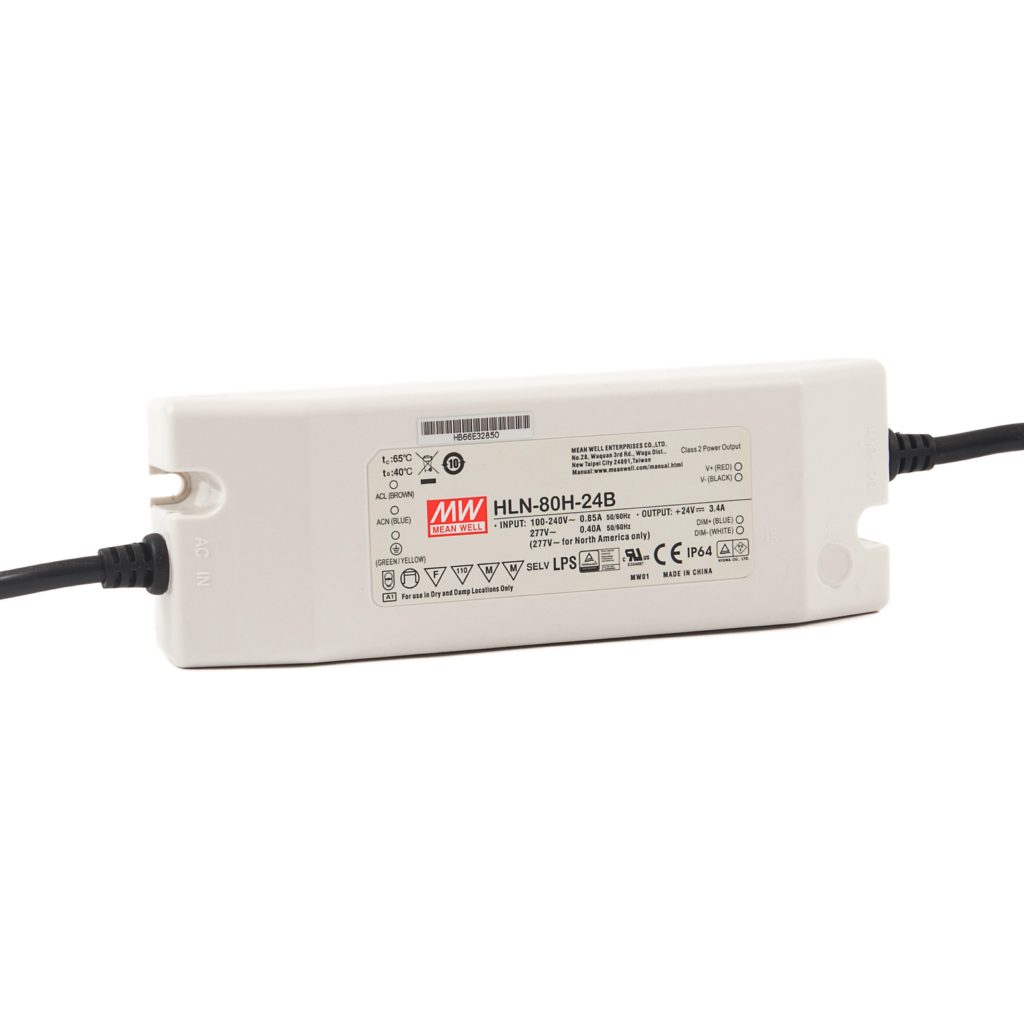 HLN 60 Watt LED Power Supply With PFC To IP64 24V DC