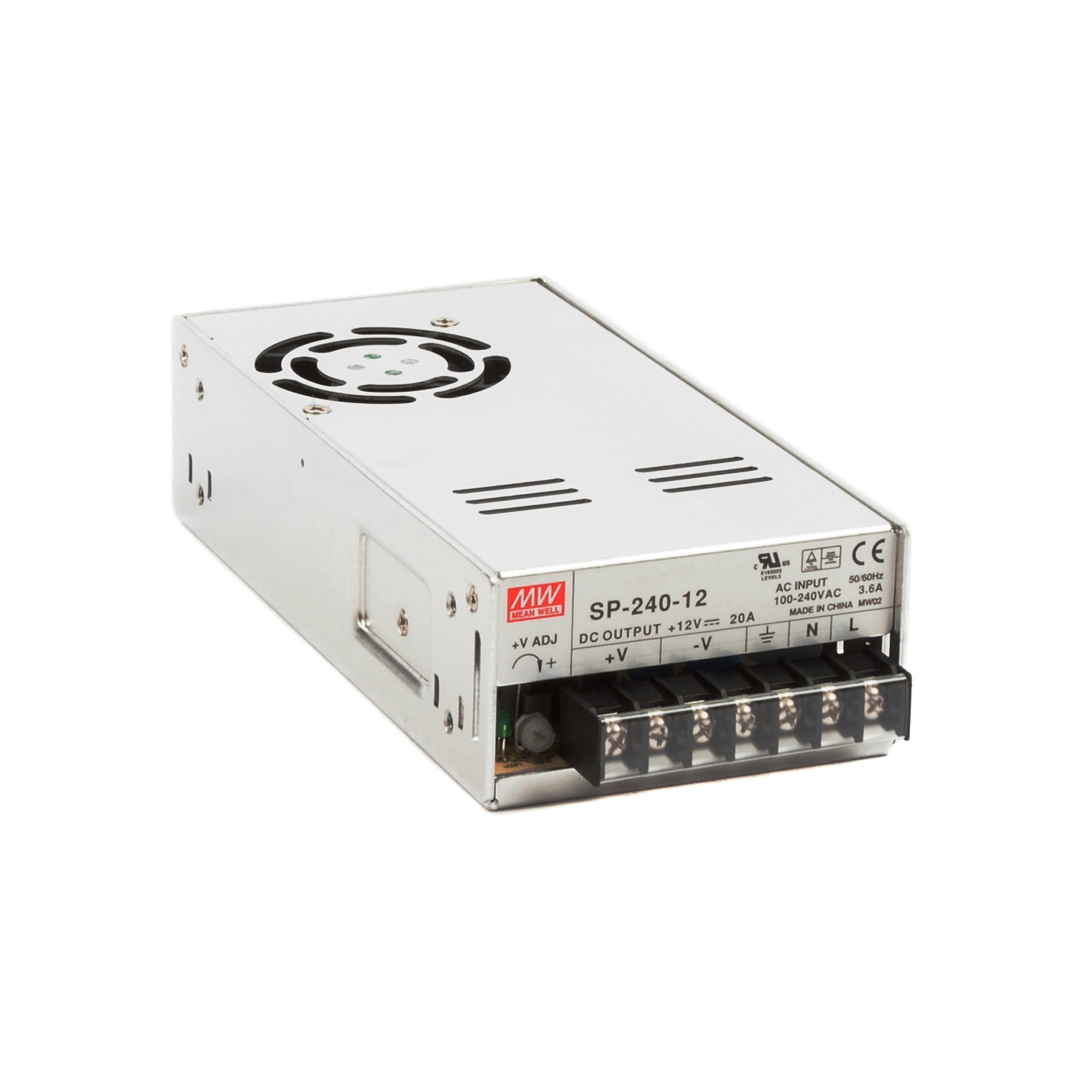 SP 240 Watt Enclosed Power Supply with PFC 12V DC 20.00A